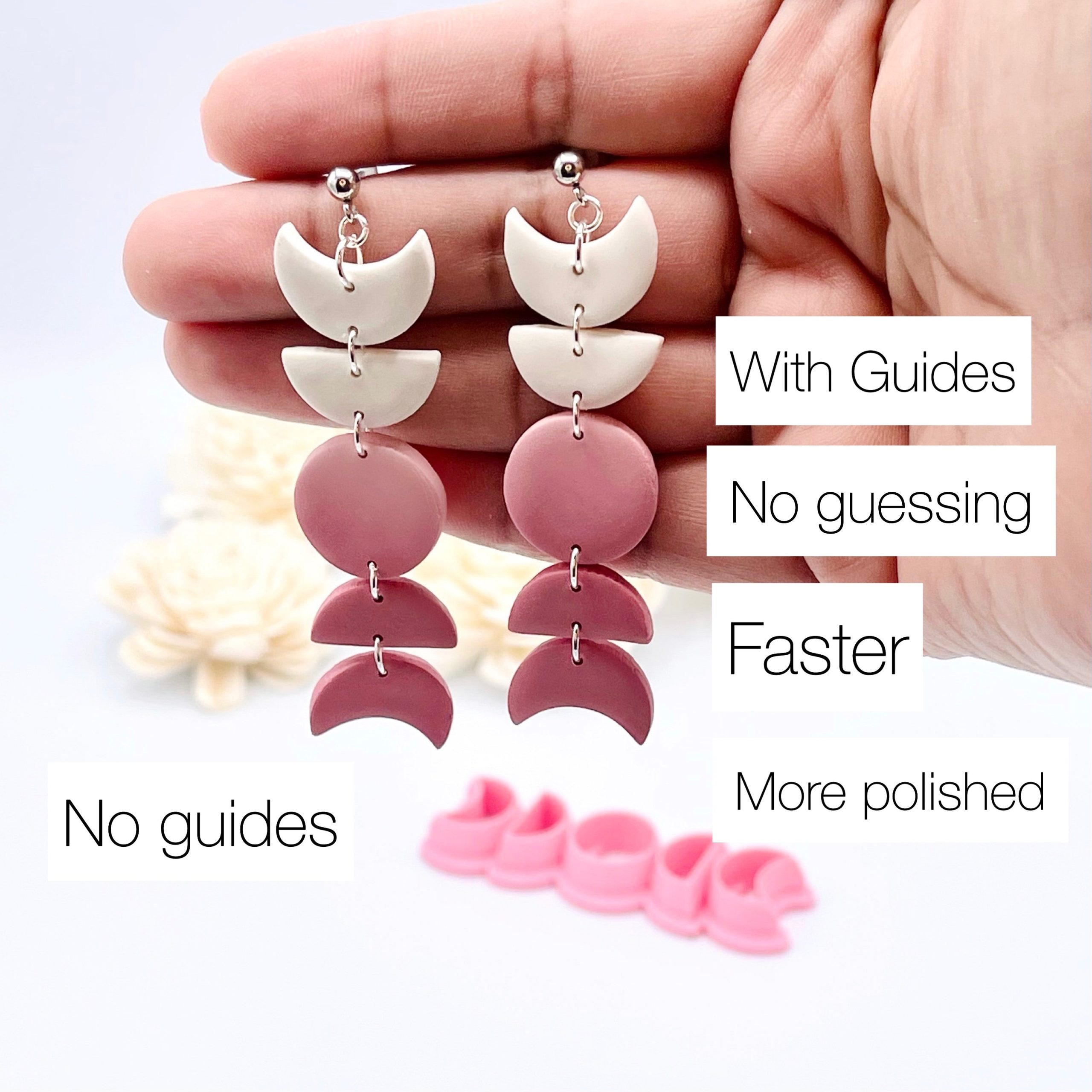 Soft Square Clay Cutter Set, Clay Cutters, Clay Earring Cutter