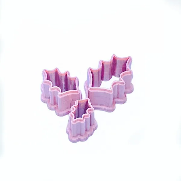 Mistletoe Holly Leaf Clay Cutter