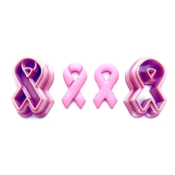 Breast Cancer Ribbon Earring Clay Cutter Cutter Fondant Cutter