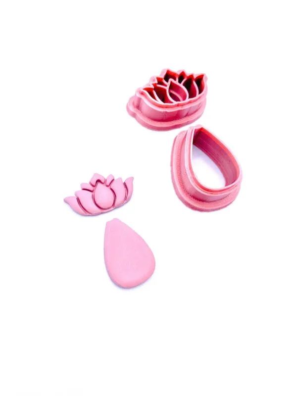 Lotus Dangle Set Clay Cutters