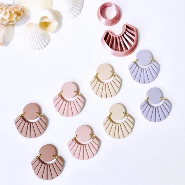 Chunky Fan Dangle Clay Cutter Set