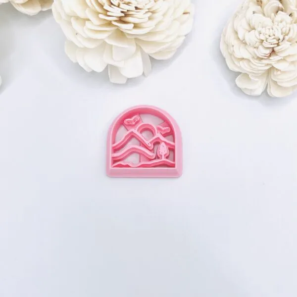 Mountains & Pine Clay Cutter Cookie Cutter