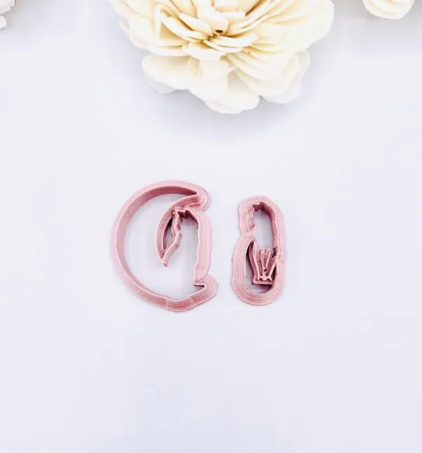 Cat Moon Dangle Set Clay Cutter