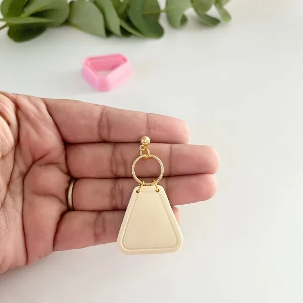 Piped Trapezoid Polymer Clay Cutter