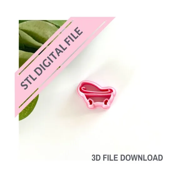 Bathtub Clay Cutter STL File Digital Download