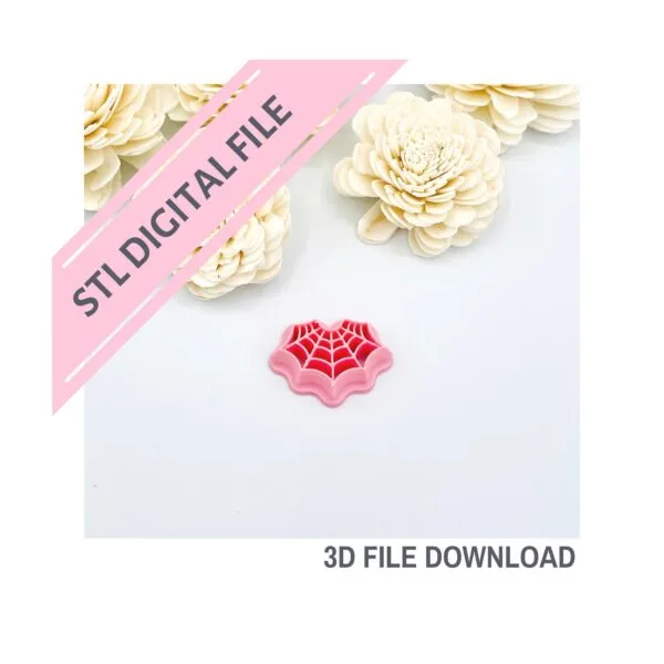 Spiderweb Fan Clay Cutter Digital Download