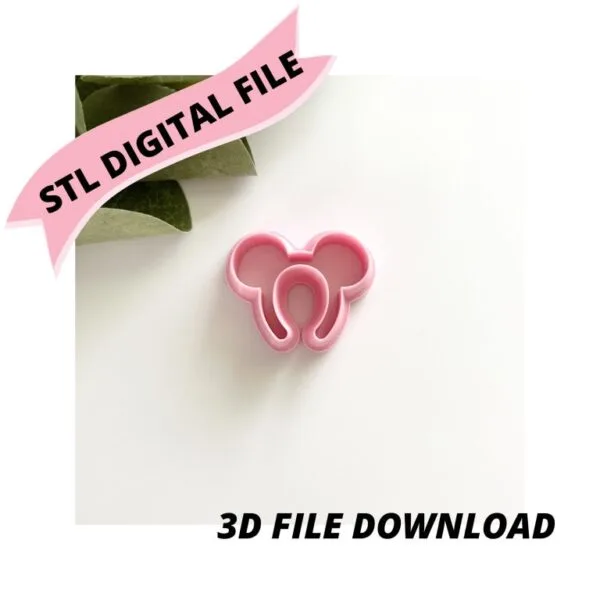 3D File Mousy Headband Clay Cutter STL Digital File