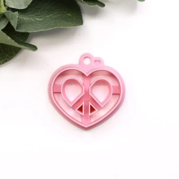 Love Peace Clay Cutter