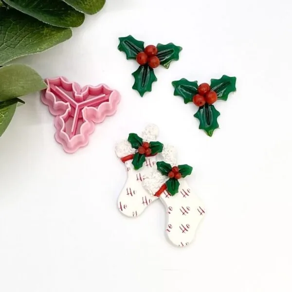 Tri Holly Leaf Clay Cutter