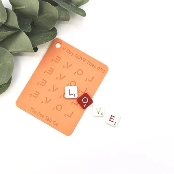 V Day LOVE Tiles and Matching Cutter