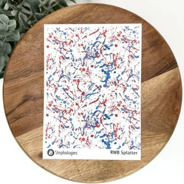 Red White Blue Splatter Stephologies