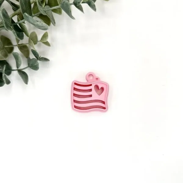 Heart Flag Clay Cutter