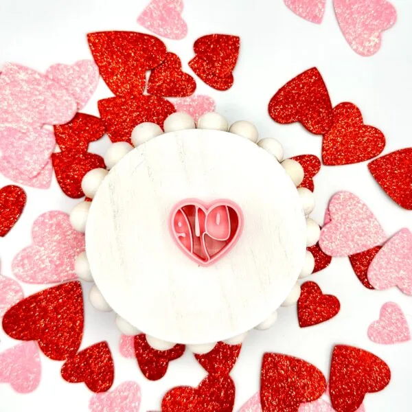 Love Puff Heart Valentines Day Clay Cutter