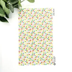 Jelly Bean Candy Clay Tattoo Transfers