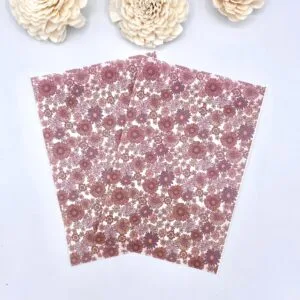 Plum Florals Clay Tattoo Transfers