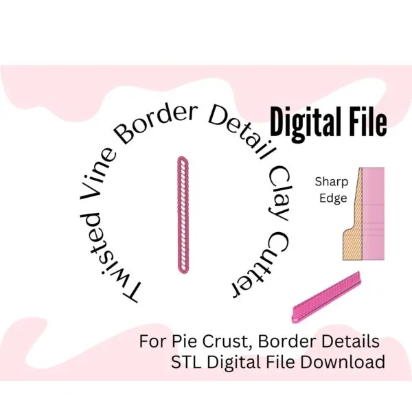 Twisted Vine Clay Cutter Digital Download